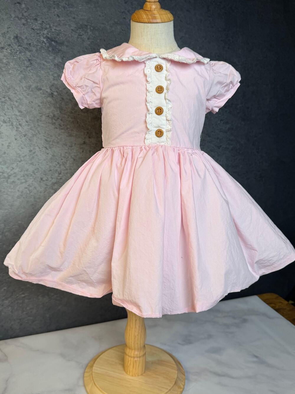 Only Little Once - Classic Pink Party Dress-Size 5-Gently Used